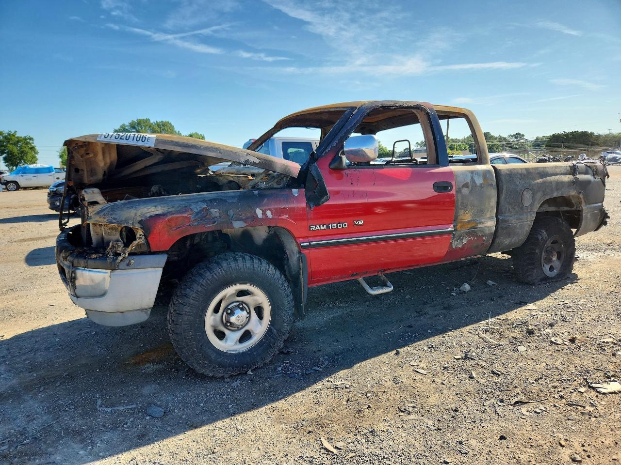 1996 Dodge 1500, VIN 3B7HF13Y3TM103066 — Engine fire