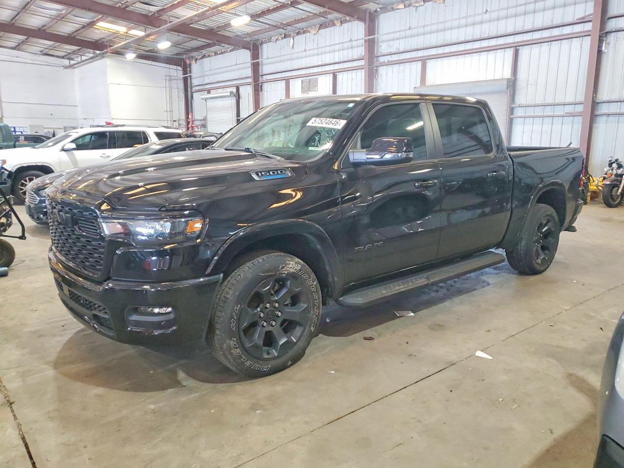 2025 Ram 1500 Big Horn, VIN 1C6RRFFGXSN658541 — Вандализм