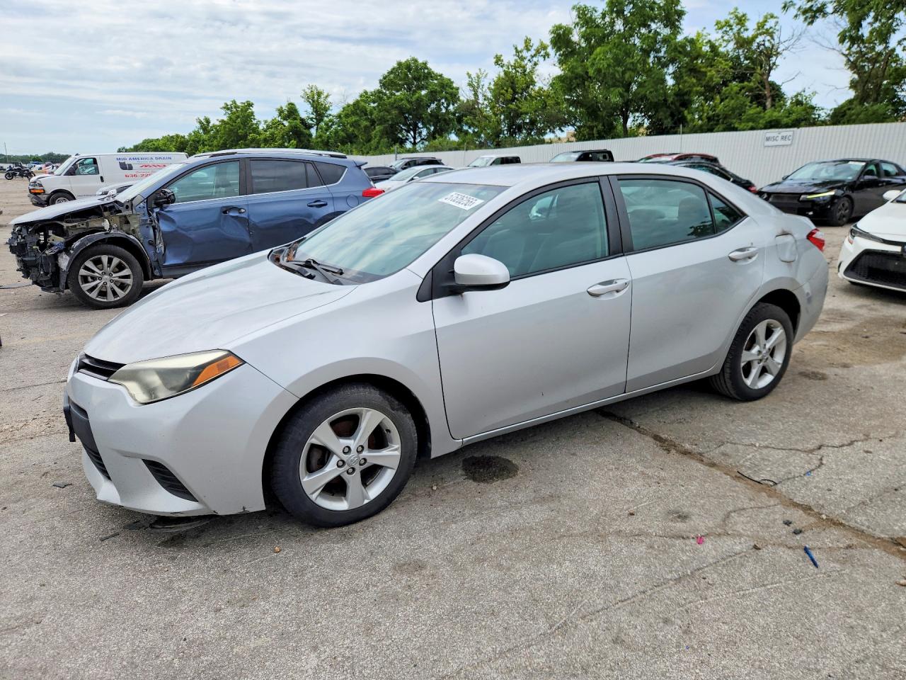2014 Toyota Corolla S Plus, VIN 5YFBURHE7EP016100 — Hail