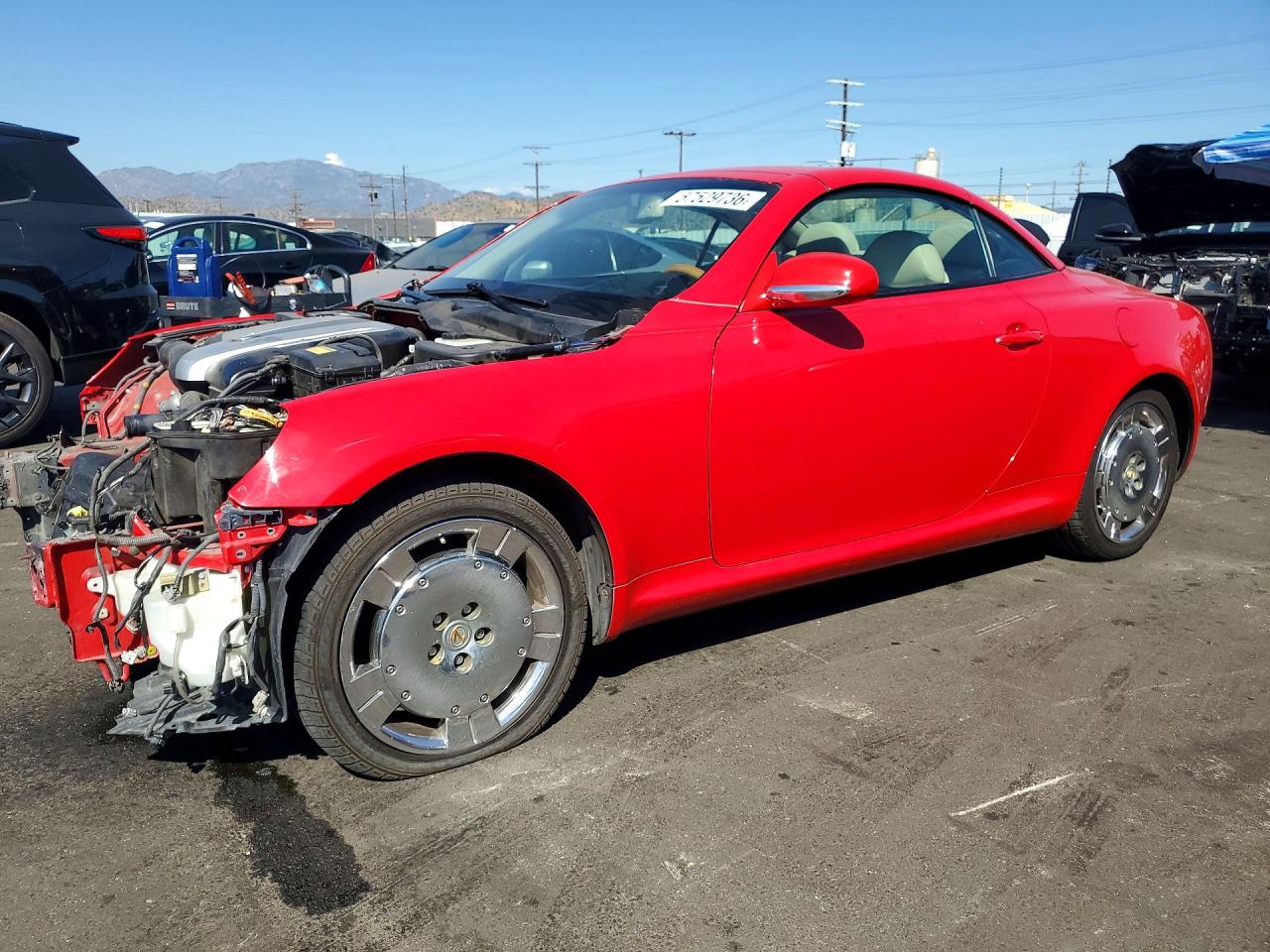 2002 Lexus SC 430, VIN JTHFN48Y020008601 — Front end