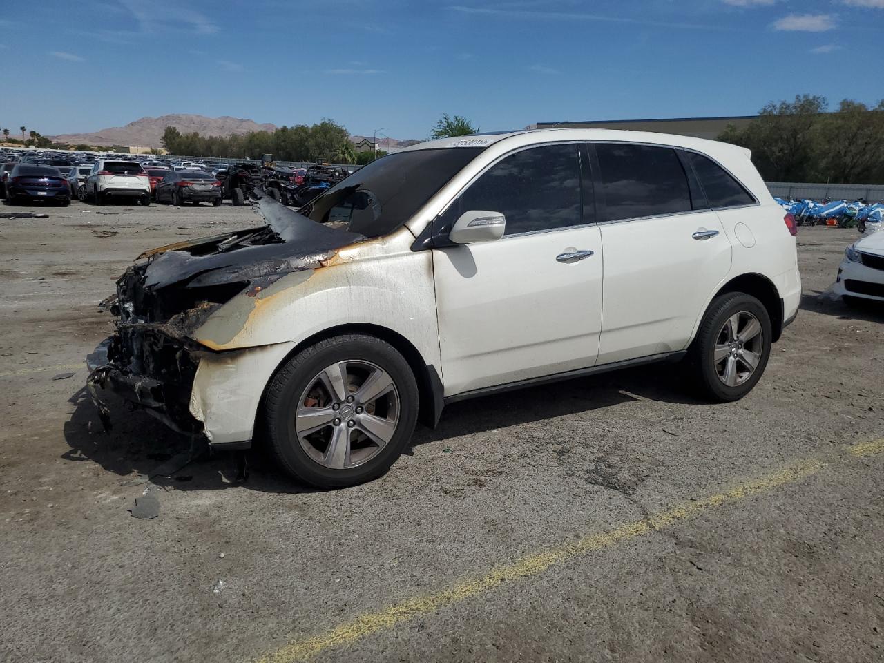 2012 Acura MDX, VIN 2HNYD2H27CH545244 — Engine fire