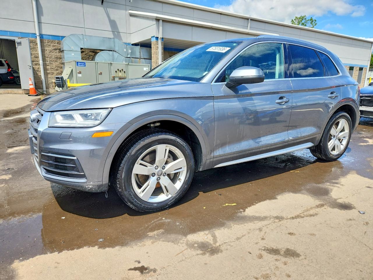 2018 Audi Q5 Premium Plus, VIN WA1BNAFY6J2053024 — Engine fire