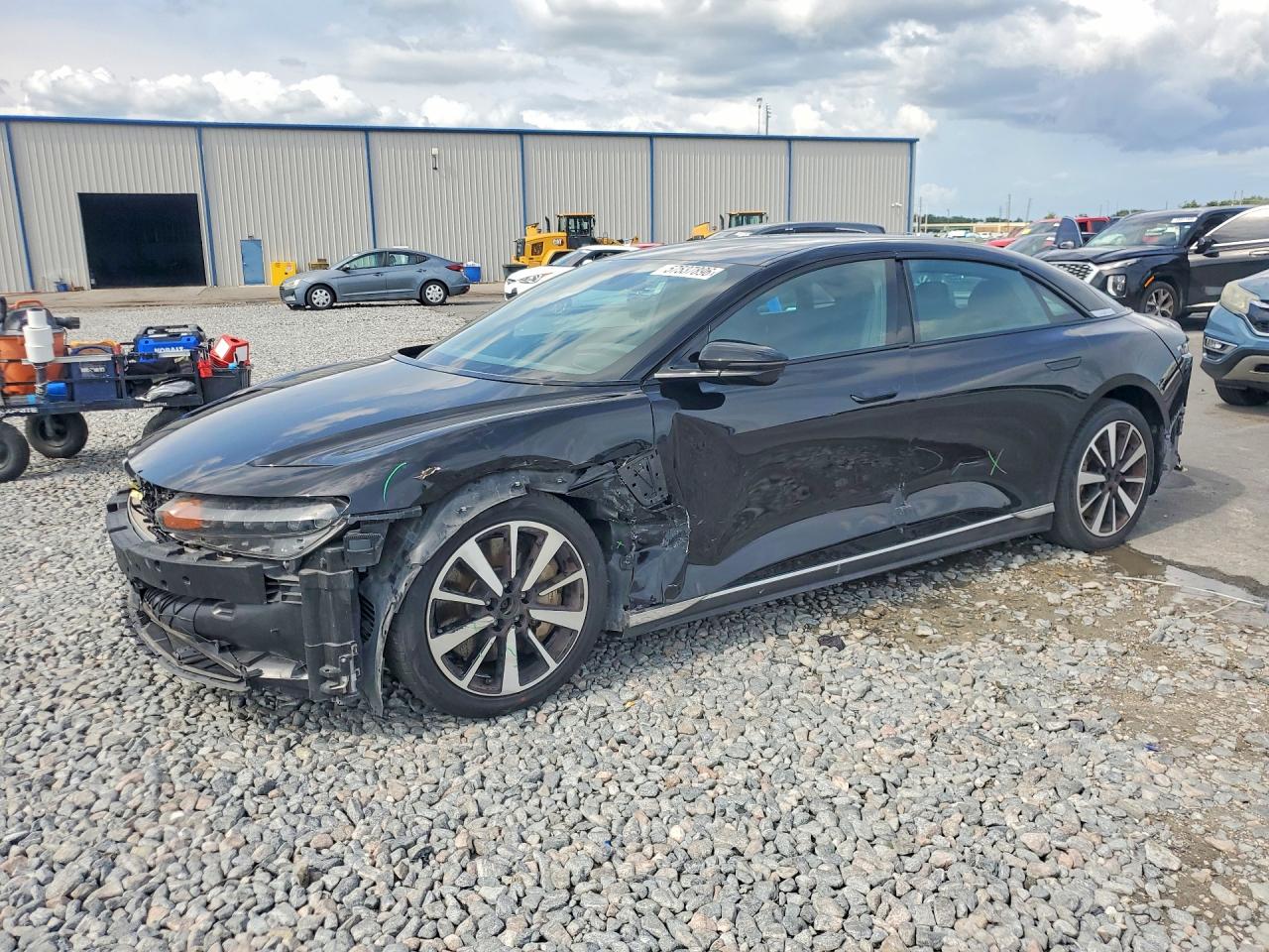 2023 Lucid Air Pure, VIN 50EA1PFAXPA009542 — Front end