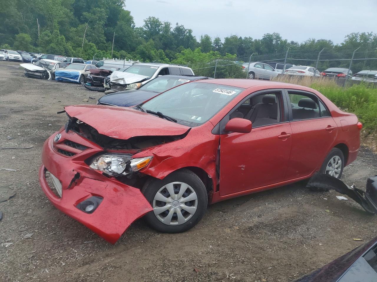 2011 Toyota Corolla LE, VIN JTDBU4EE6BJ093158 — Front end