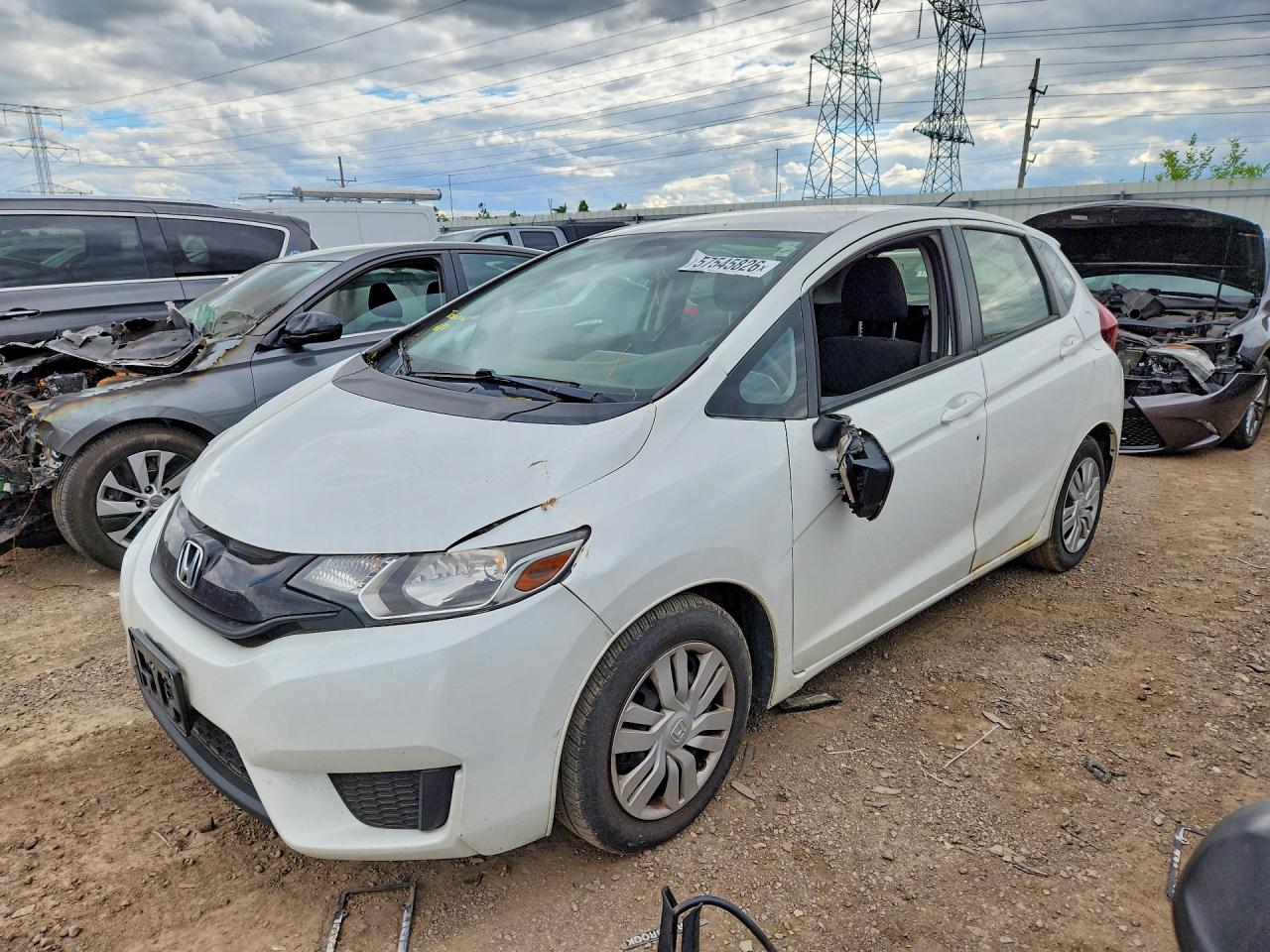 2016 Honda Fit LX, VIN JHMGK5H50GX007827 — Вода / потоп