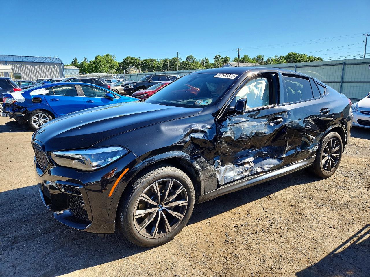 2023 BMW X6 xDrive40i, VIN 5UXCY6C04P9P85163 — Side