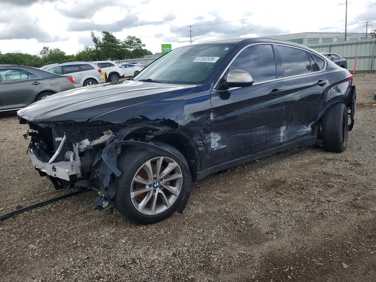 2018 BMW X6 xDrive35i, VIN 5UXKU2C5XJ0X48237 — Side