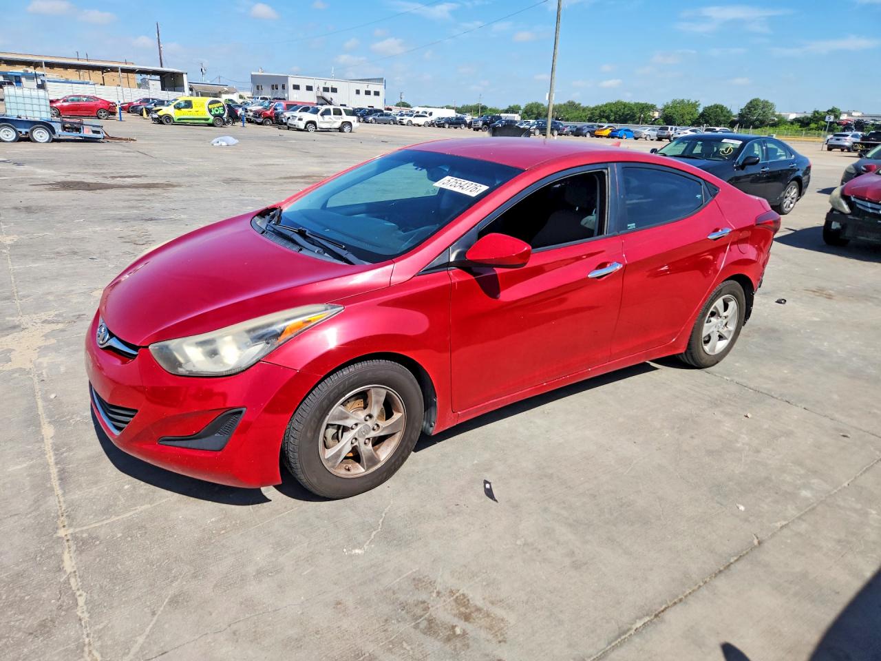 2015 Hyundai Elantra Limited, VIN KMHDH4AE2FU326424 — Rear end