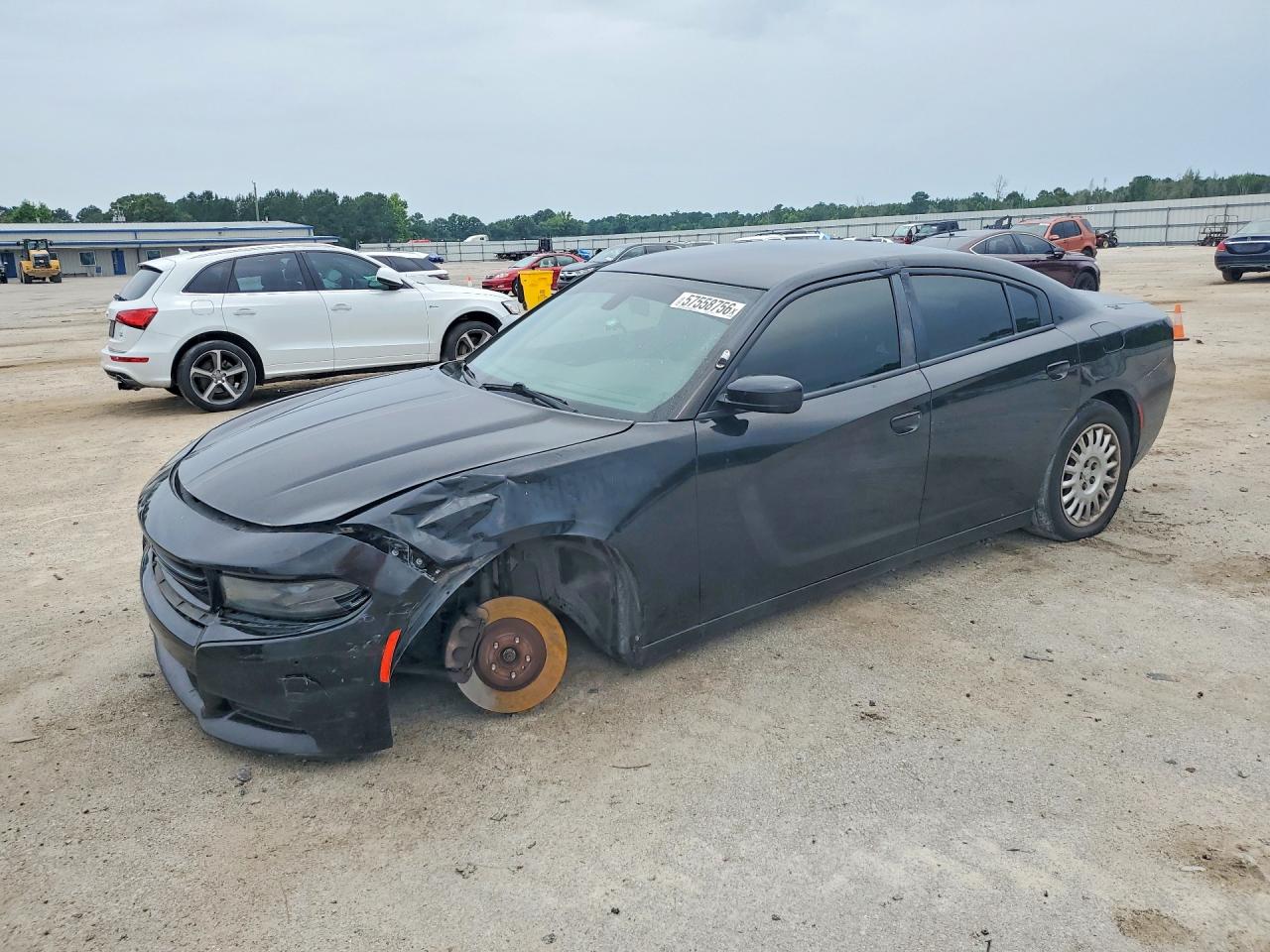 2019 Dodge Charger Police, VIN 2C3CDXKT1KH757574 — Front end
