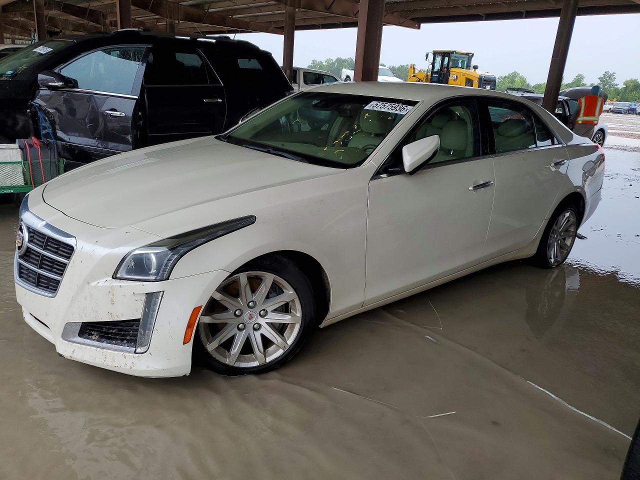 2014 Cadillac CTS Luxury RWD, VIN 1G6AR5S38E0134036 — Undercarriage