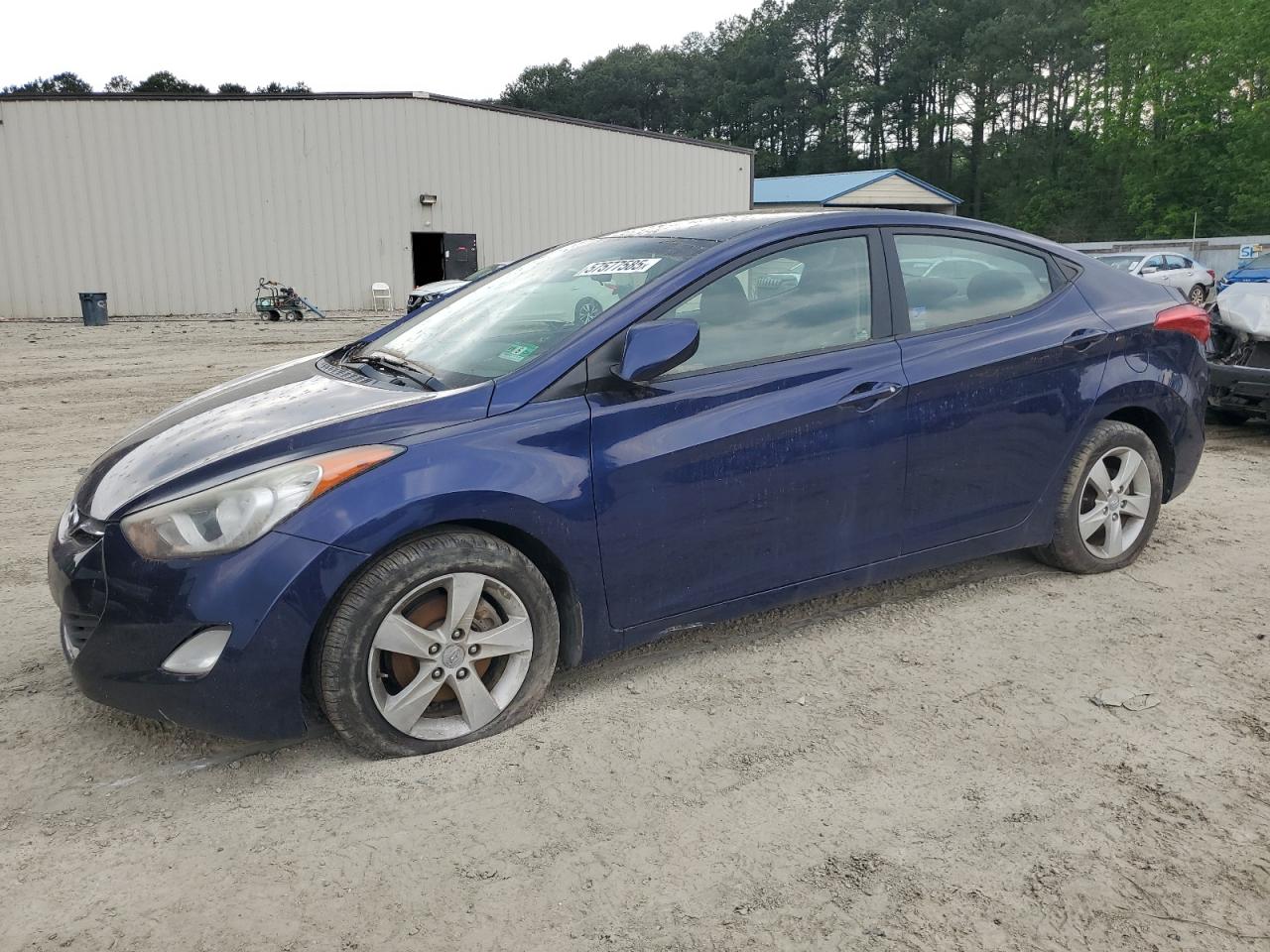 2012 Hyundai Elantra GLS, VIN 5NPDH4AE4CH080423 — Front end