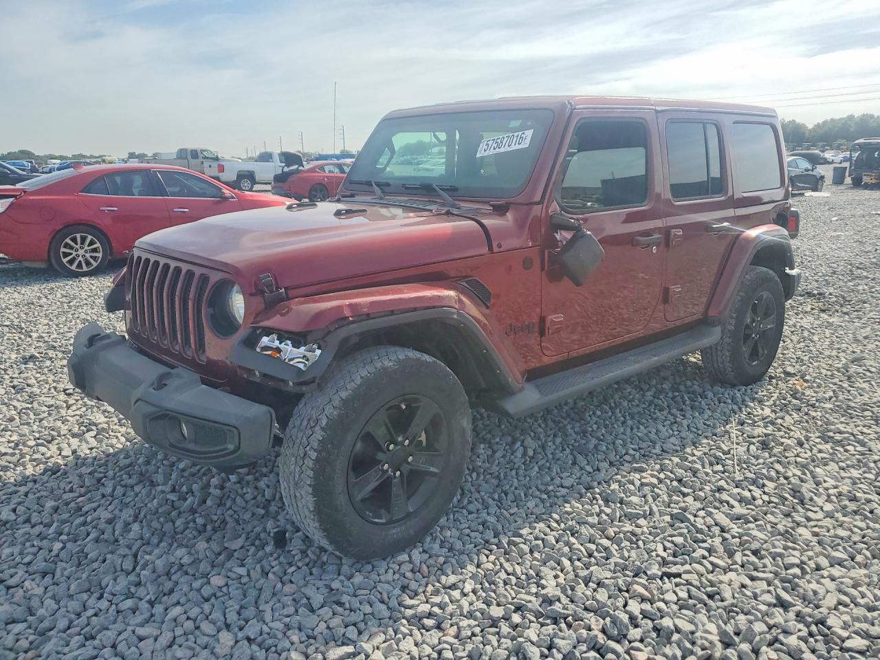 2021 Jeep Wrangler Unlimited Sahara Altitude, VIN 1C4HJXEG5MW715387 — Side