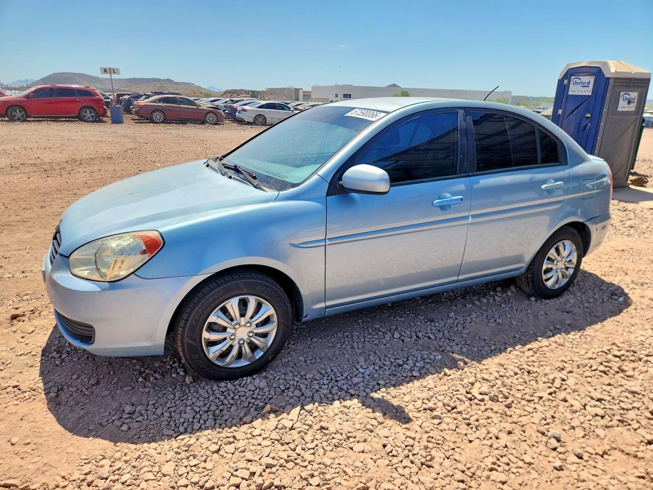 2010 Hyundai Accent GLS, VIN KMHCN4AC1AU486435 — Rear end