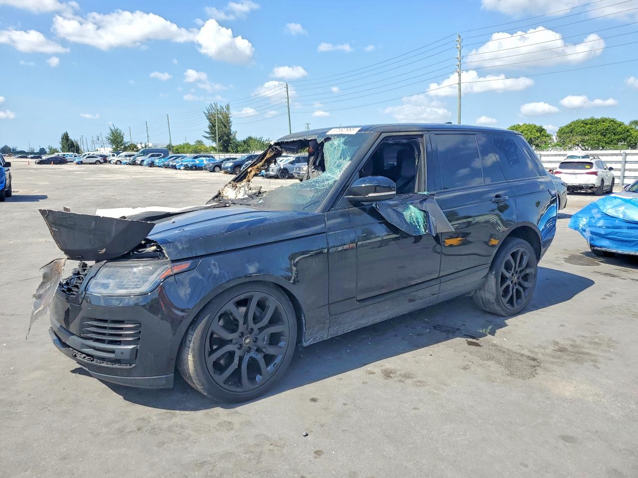 2021 Land Rover Range Rover Westminster, VIN SALGS2RU6MA429663 — Burn