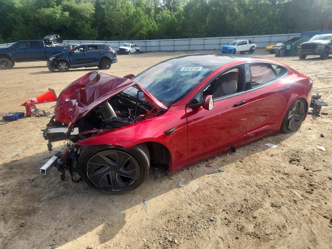 2023 Tesla Model S, VIN 5YJSA1E50PF512451 — Front end