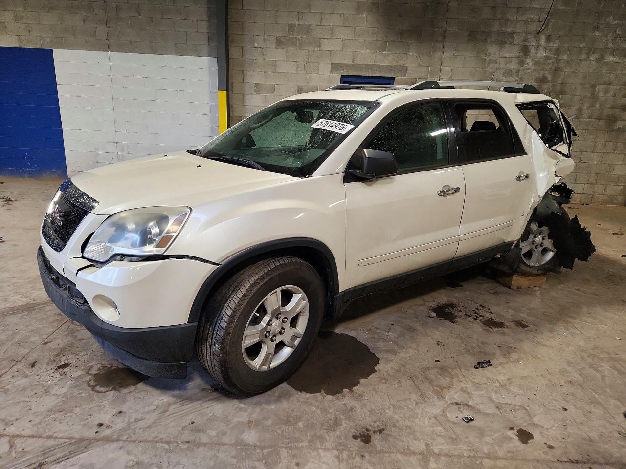 2012 GMC Acadia SLE, VIN 1GKKRPED0CJ423859 — Rear end
