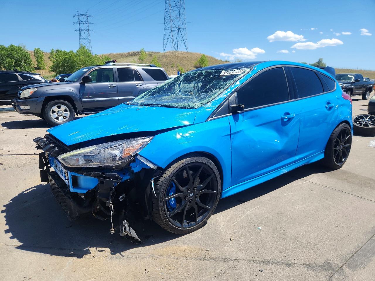 2018 Ford Focus RS, VIN WF0DP3TH6J4126676 — Опрокидывание