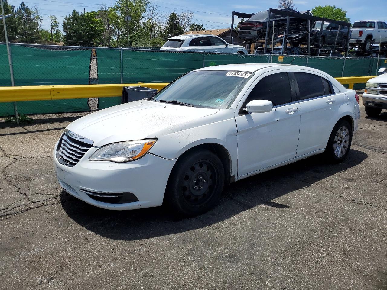 2013 Chrysler 200 LX, VIN 1C3CCBAB1DN647357 — Hail