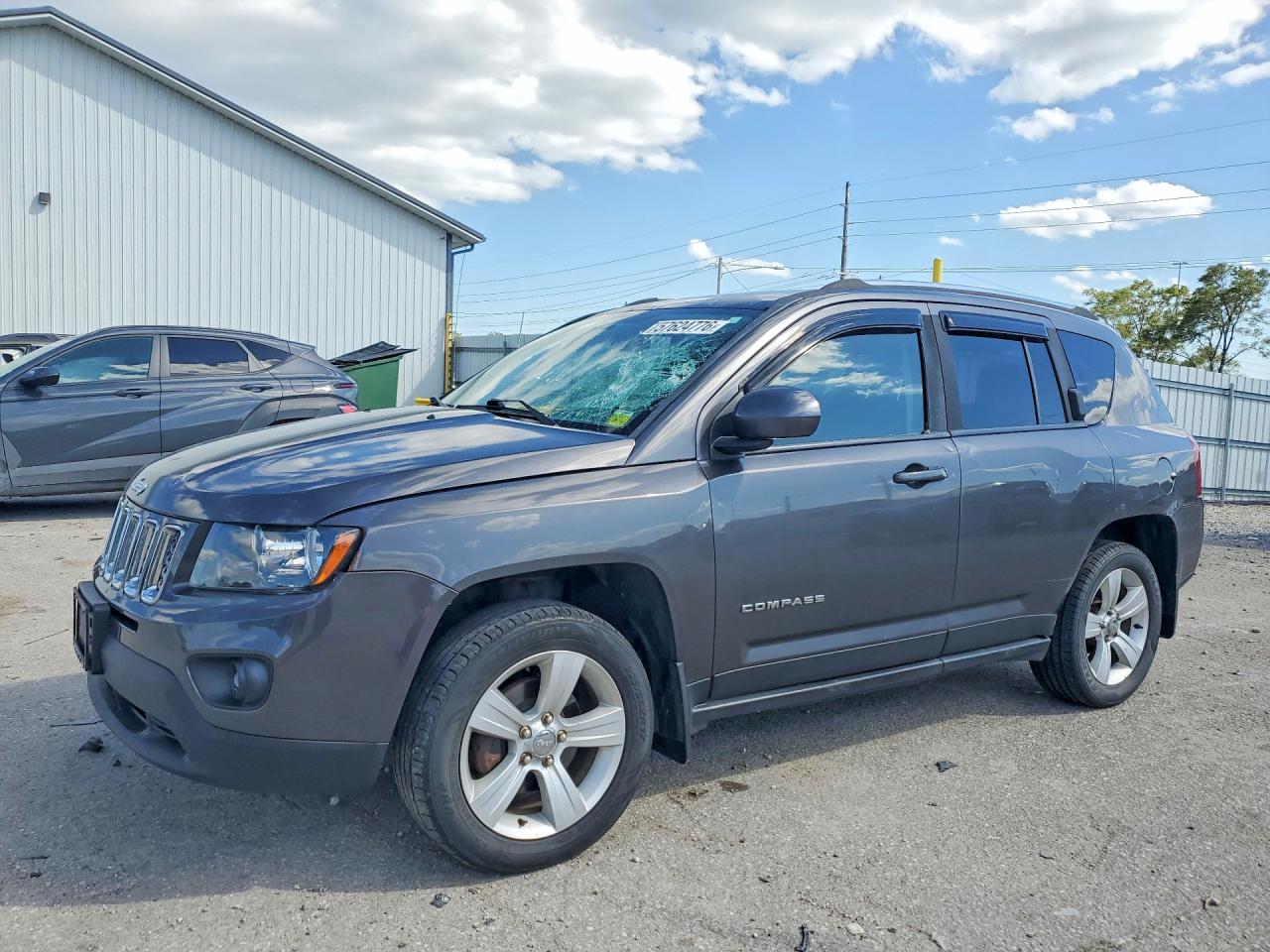 2014 Jeep Compass Latitude, VIN 1C4NJDEB9ED822624 — Roof