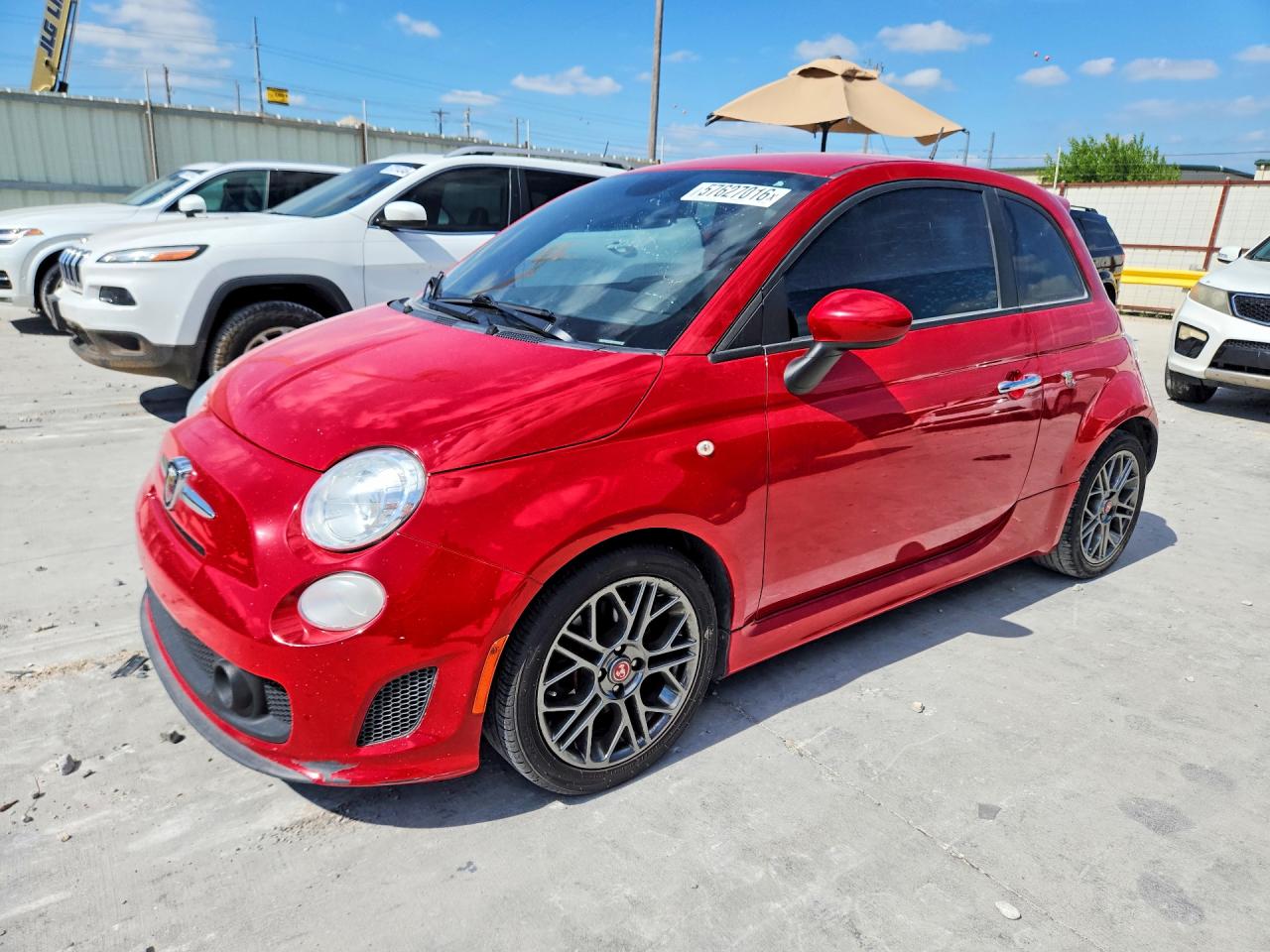 2015 FIAT 500 Abarth, VIN 3C3CFFFH7FT694567 — Hail