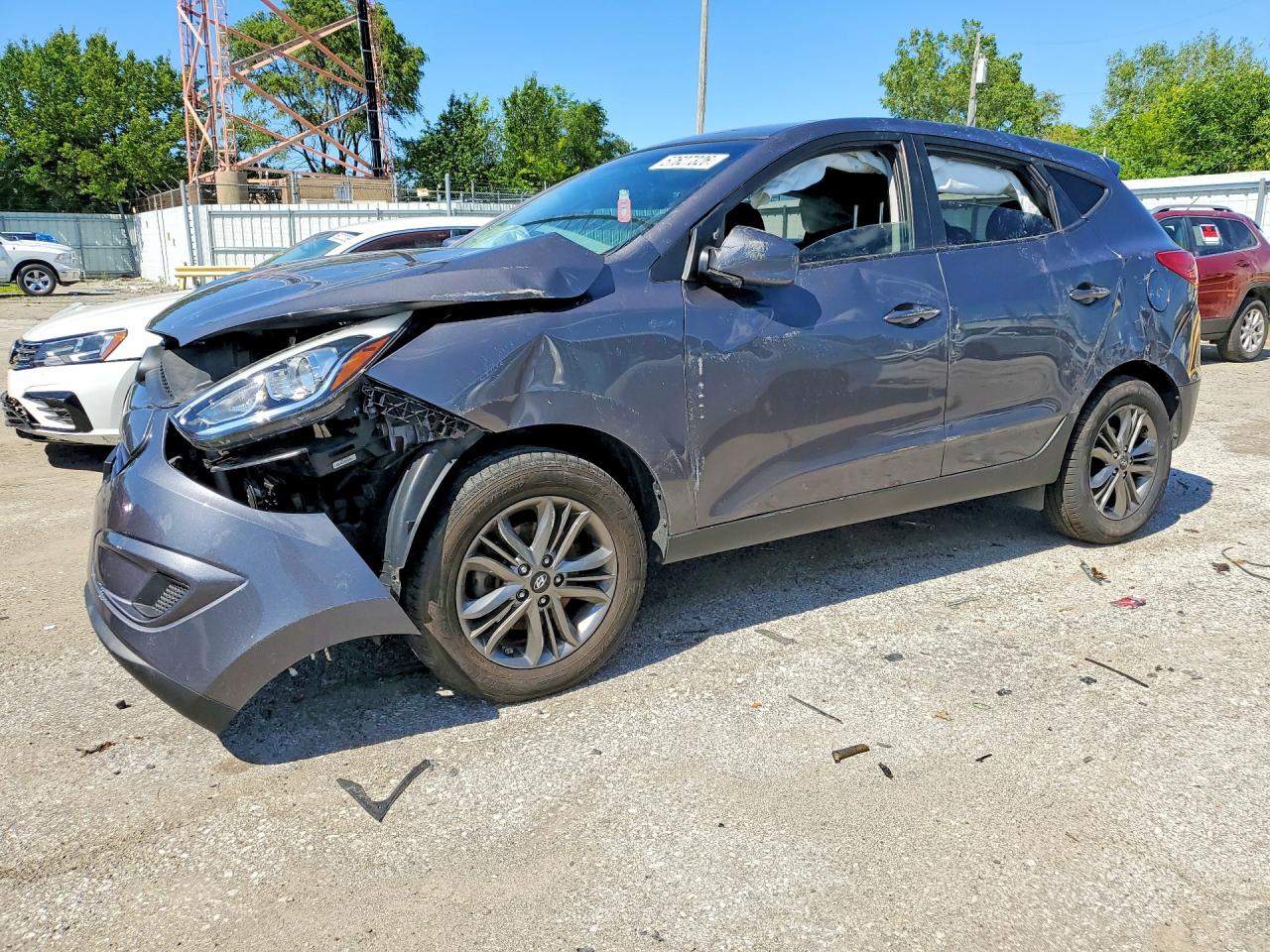2014 Hyundai Tucson GLS, VIN KM8JTCAF0EU940763 — Перед