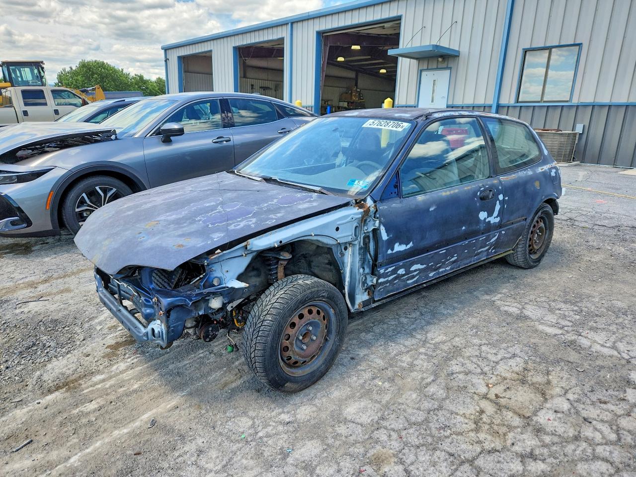 1995 Honda Civic CX, VIN 2HGEH2367SH519279 — Stripped
