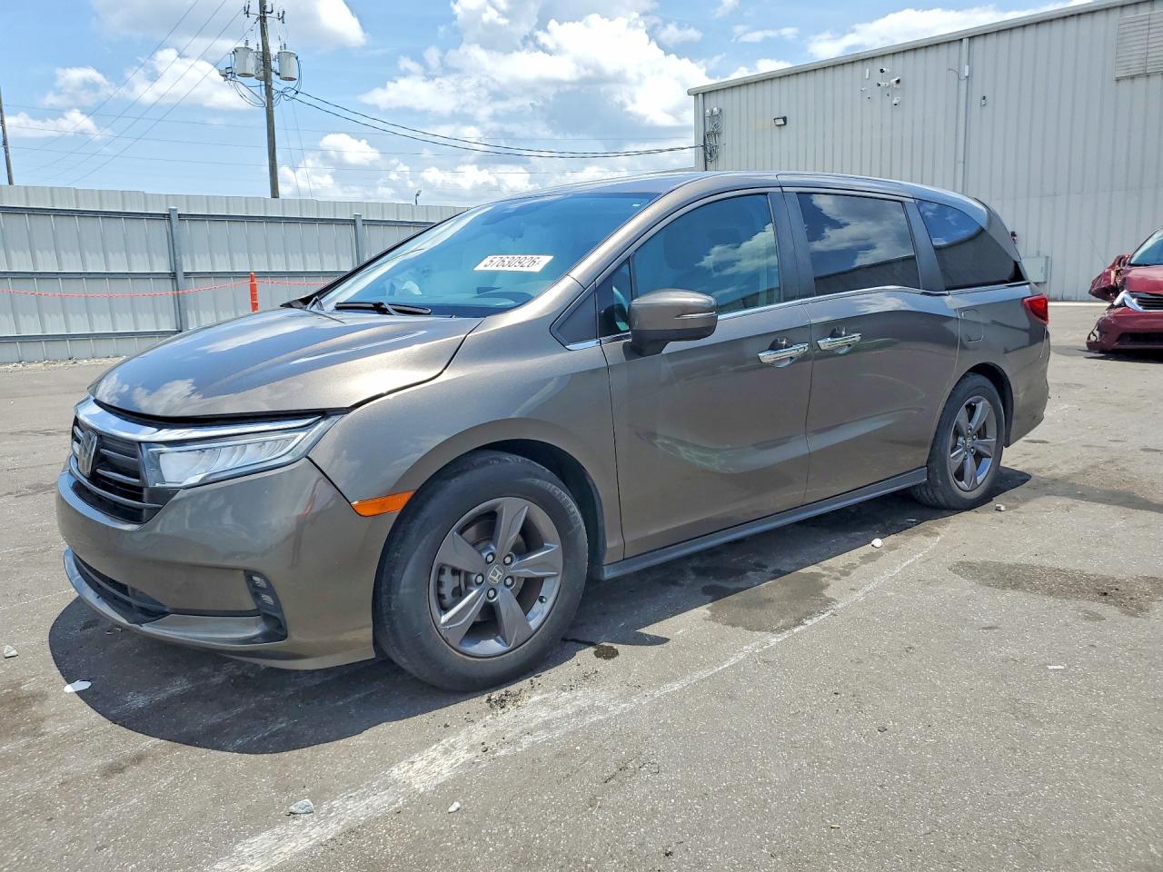 2022 Honda Odyssey EX, VIN 5FNRL6H57NB029960 — Фото с аукциона