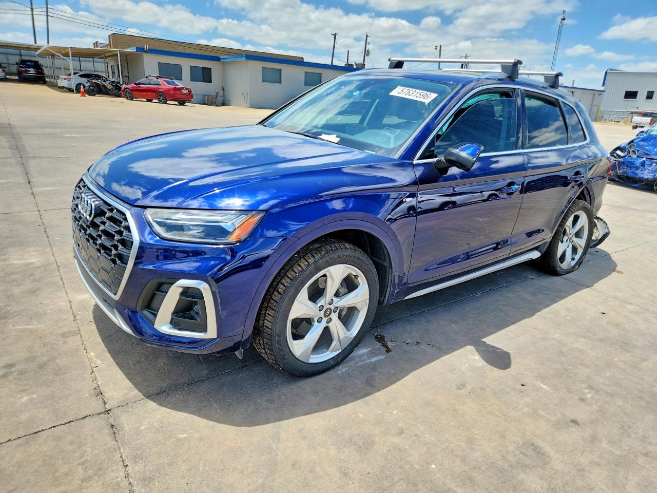 2022 Audi Q5 S line Premium Plus, VIN WA1EAAFY0N2098636 — Rear end