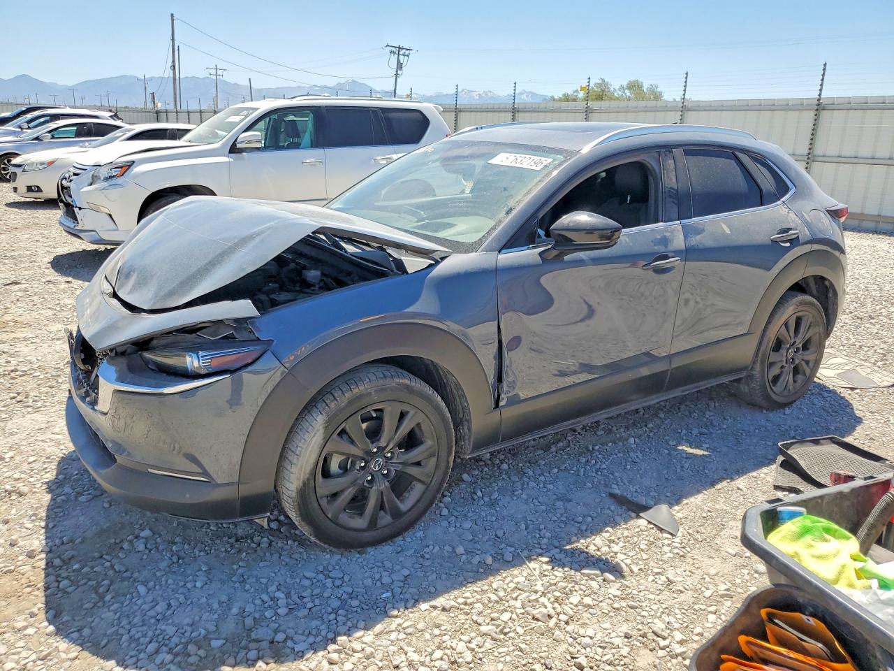 2021 Mazda CX-30 Premium Plus, VIN 3MVDMBEY1MM246847 — Front end