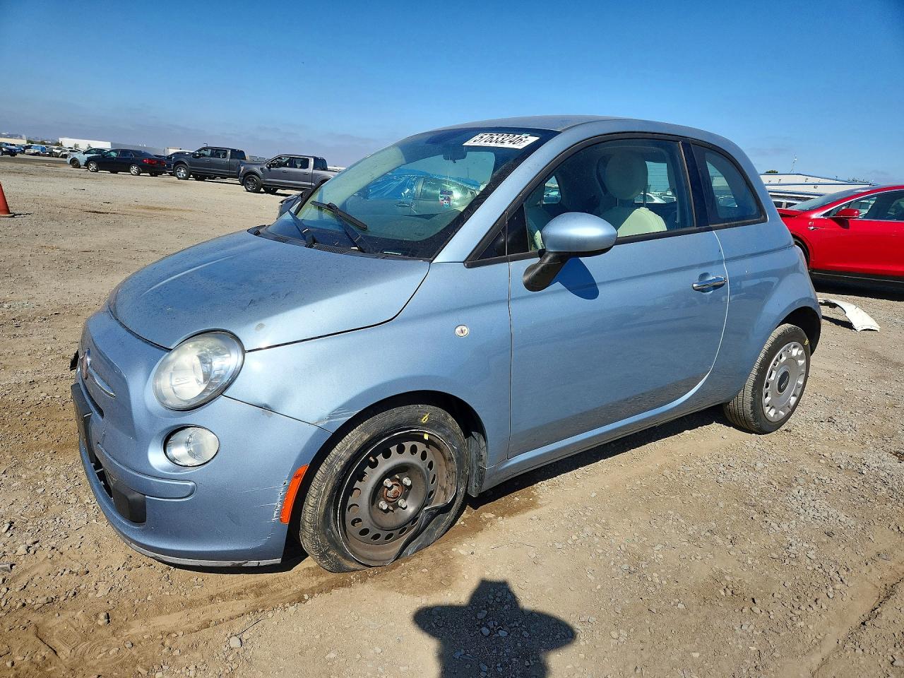 2014 FIAT 500 Pop, VIN 3C3CFFAR7ET291915 — Front end