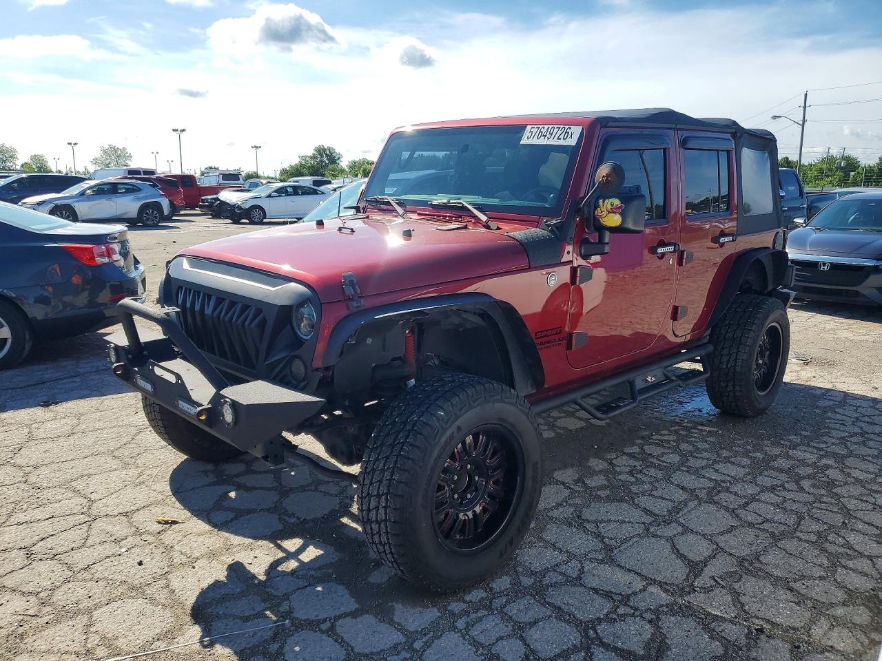 2013 Jeep Wrangler Unlimited Sport, VIN 1C4BJWDG8DL577508 — Undercarriage