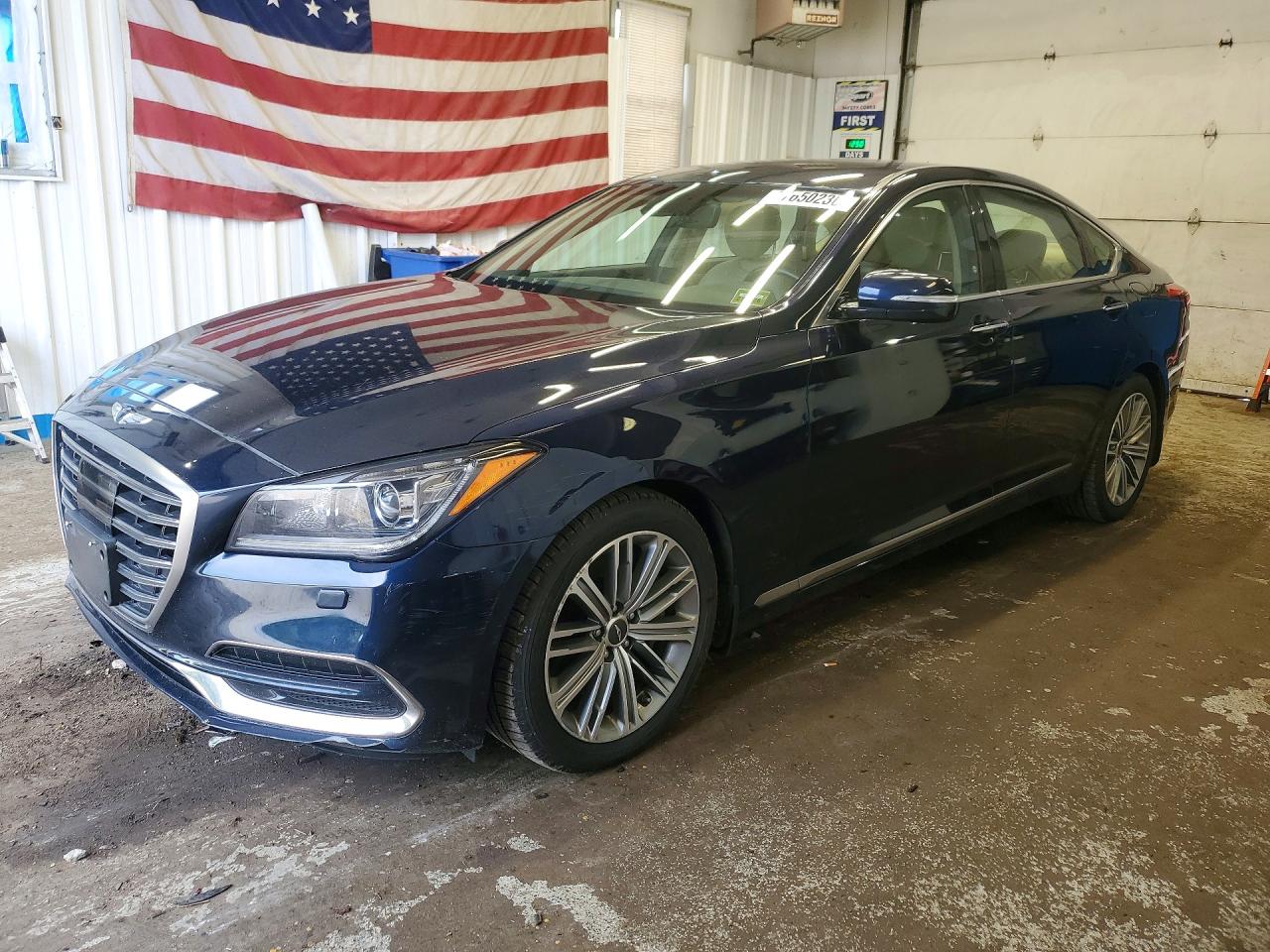 2018 Genesis G80 3.8L, VIN KMHGN4JE9JU251509 — Undercarriage