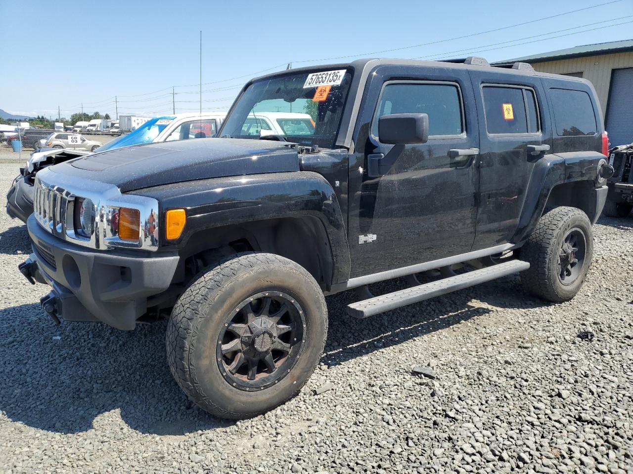 2007 Hummer H3 SUV, VIN 5GTDN13EX78244730 — Vandalism