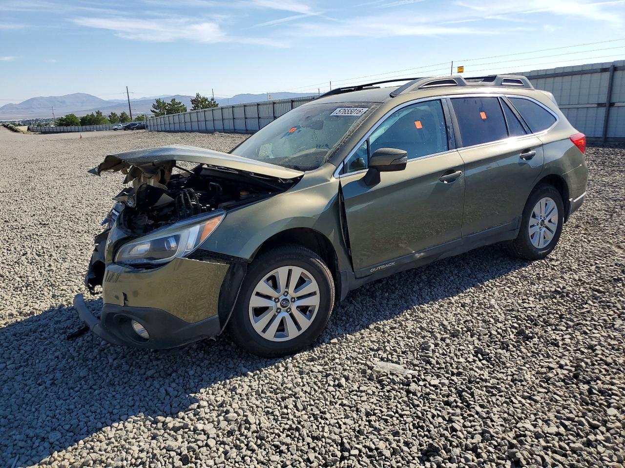 2017 Subaru Outback Premium, VIN 4S4BSAFC2H3416955 — Front end