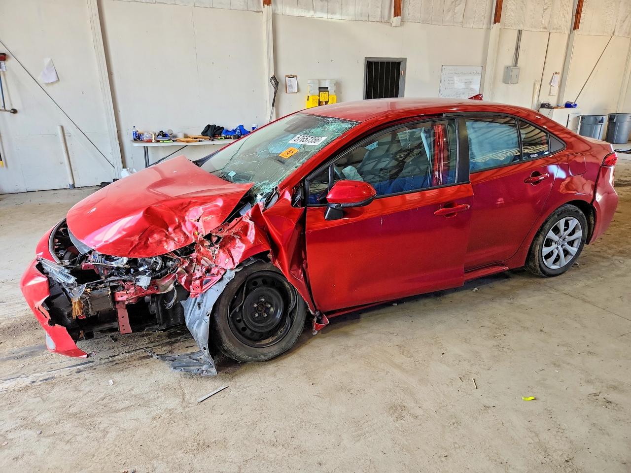 2021 Toyota Corolla LE, VIN 5YFEPMAE3MP214298 — Front end