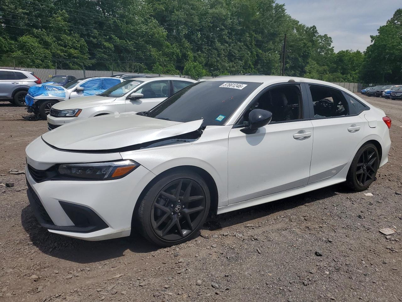 2024 Honda Civic Sport, VIN 2HGFE2F52RH590450 — Interior fire