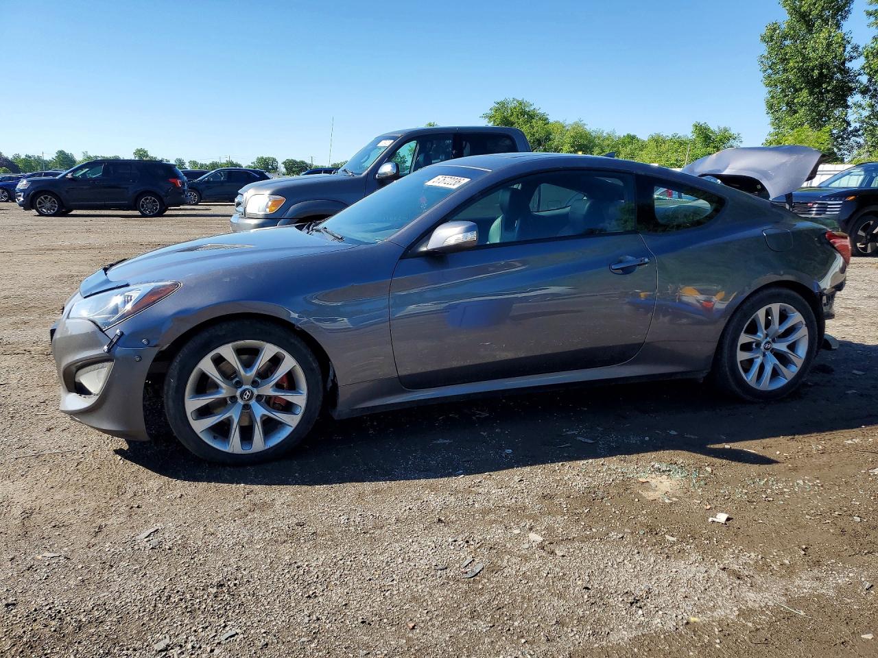 2015 Hyundai Genesis Coupe Ultimate, VIN KMHHU6KJ3FU127435 — Rear end