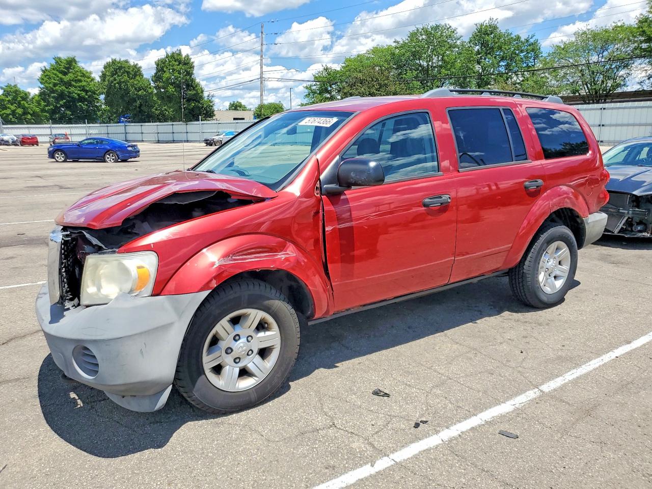 2007 Dodge Durango SXT, VIN 1D8HB38PX7F548533 — Front end
