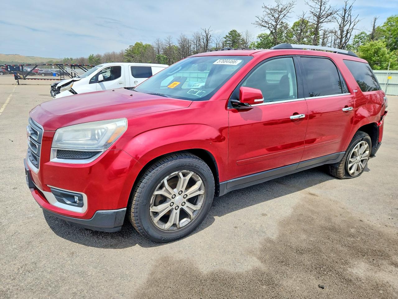 2014 GMC Acadia SLT, VIN 1GKKVRKD2EJ215965 — Rear end
