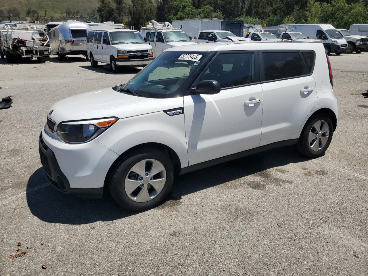 2016 Kia Soul, VIN KNDJN2A25G7324466 — Rear end