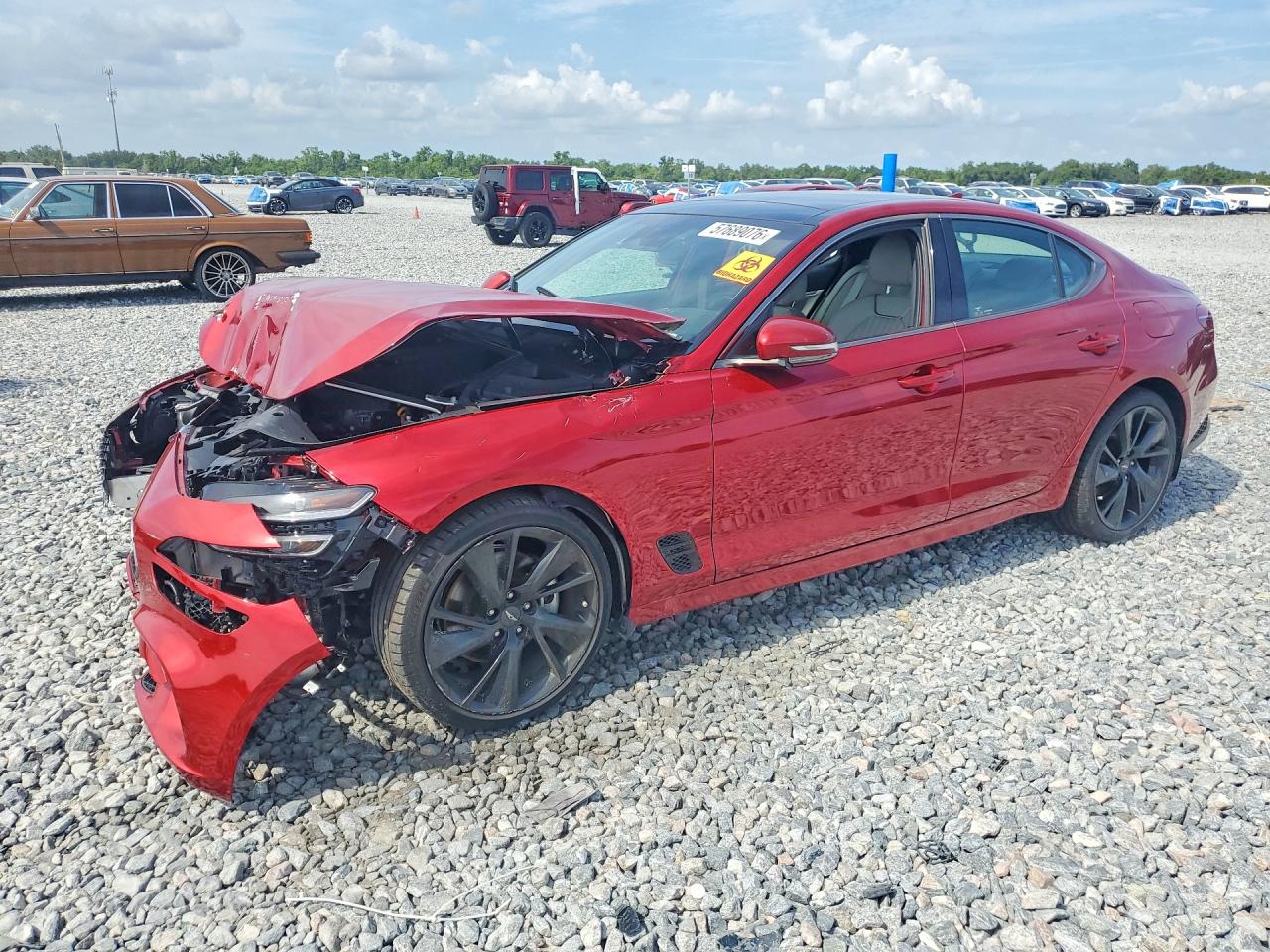 2023 Genesis G70 2.0T, VIN KMTG34TA0PU126719 — Front end