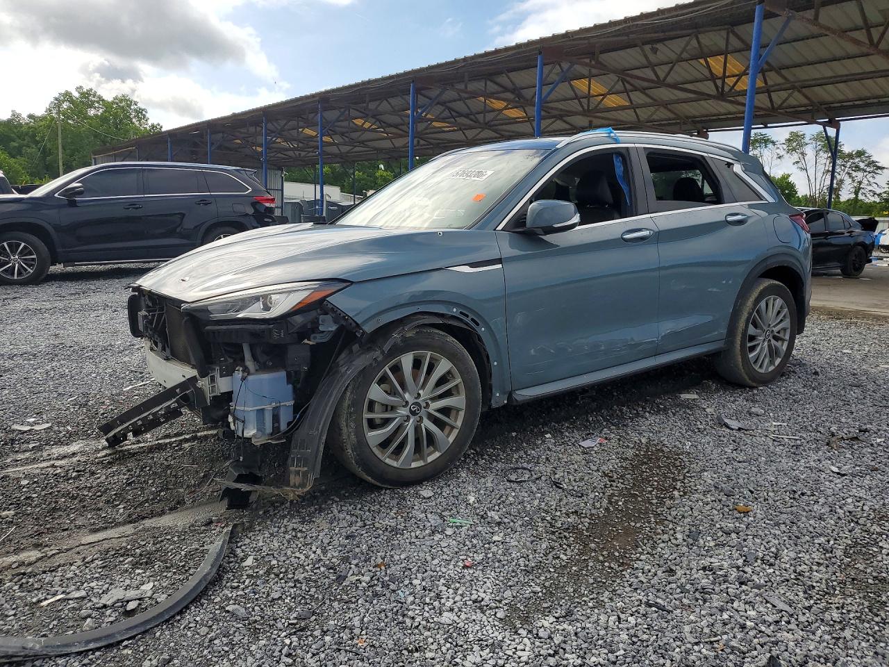 2023 Infiniti QX50 Luxe, VIN 3PCAJ5BA3PF115322 — Auction photo 1 of 13