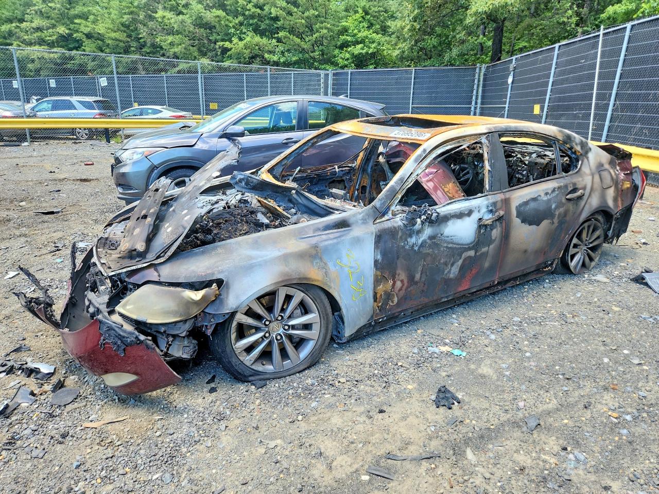 2008 Lexus LS 460, VIN JTHBL46F585063238 — Burn
