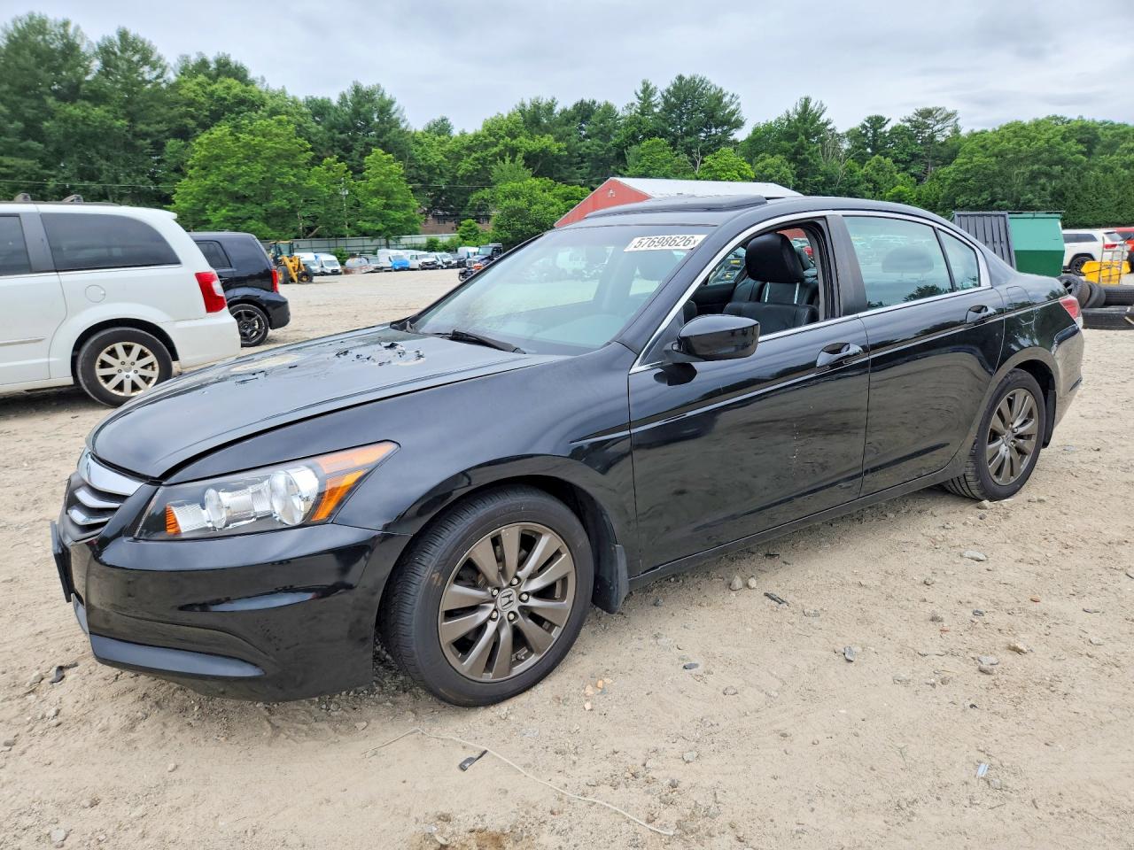 2012 Honda Accord EX-L, VIN 1HGCP2F84CA136150 — Engine fire