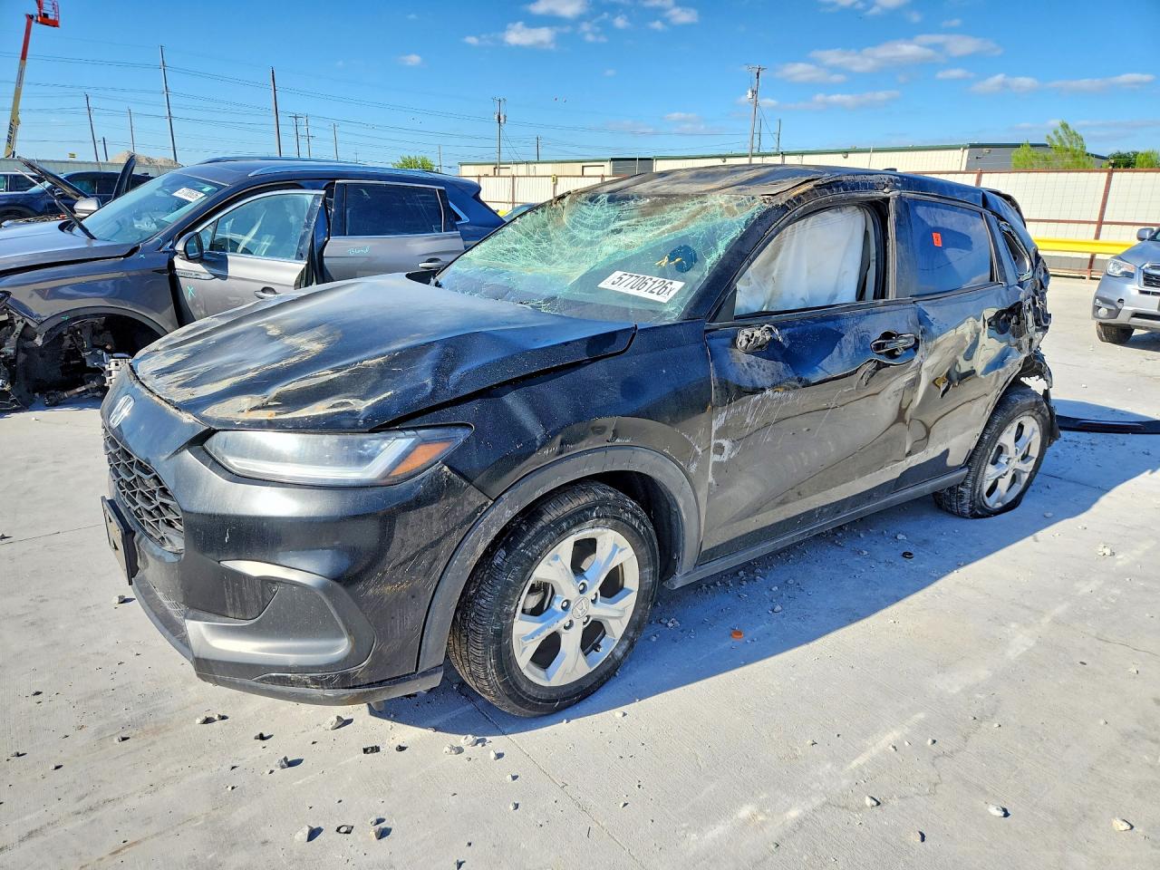 2023 Honda HR-V LX, VIN 3CZRZ1H36PM736816 — Опрокидывание