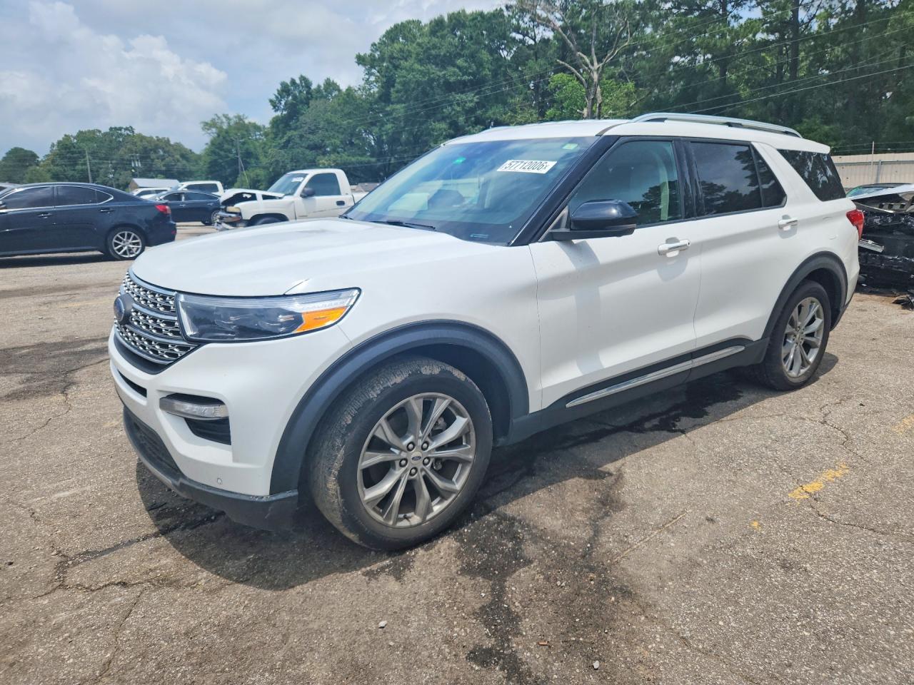 2021 Ford Explorer Limited, VIN 1FMSK7FH6MGB55203 — Rear end
