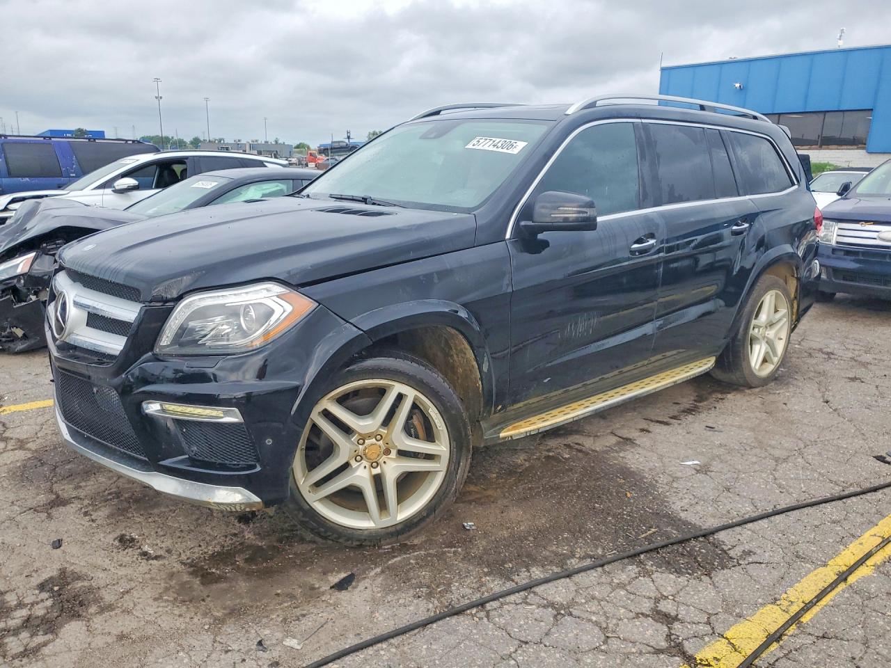 2016 Mercedes-Benz GL 550, VIN 4JGDF7DE2GA664119 — Rear end
