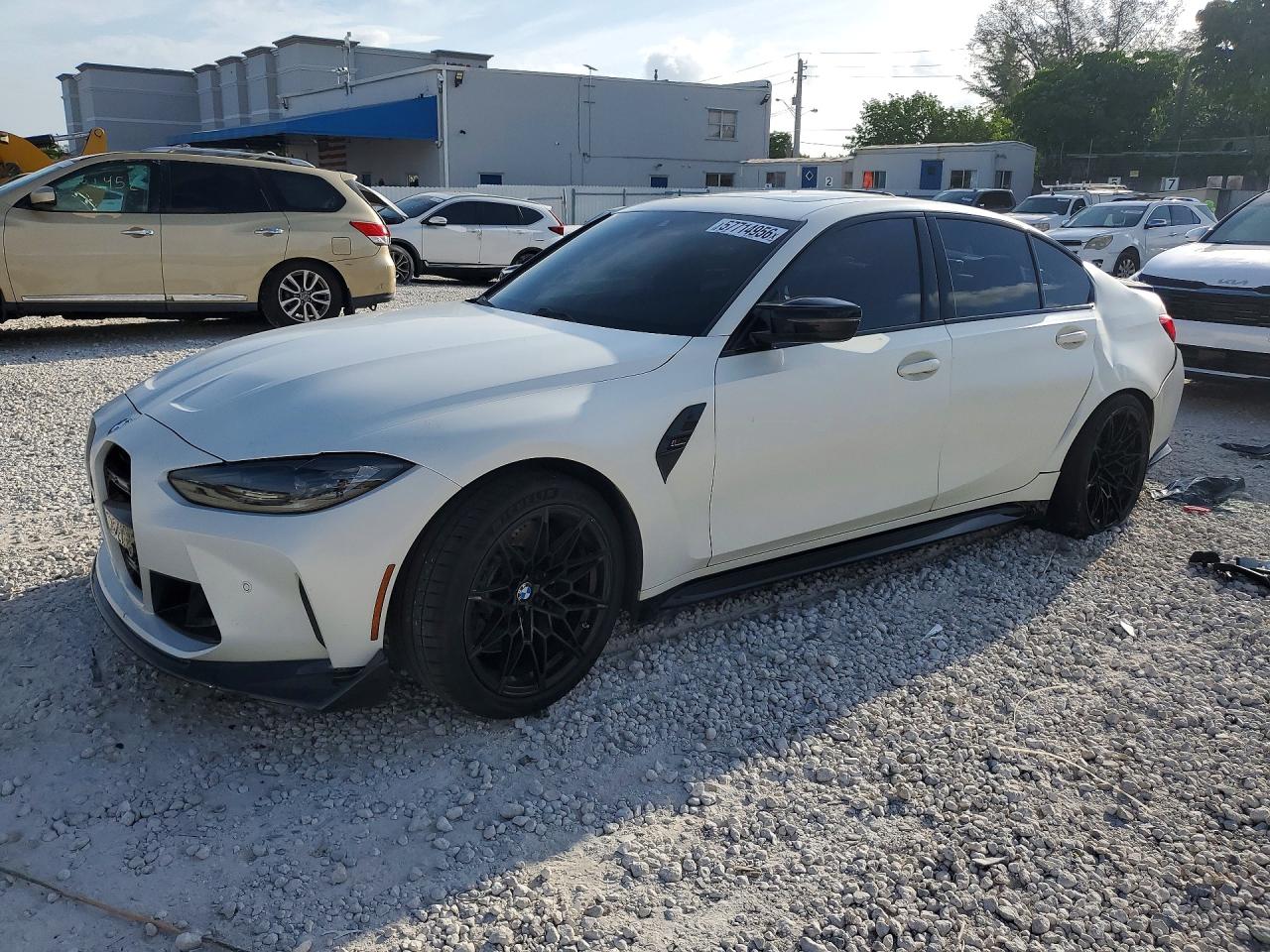 2021 BMW M3 Competition, VIN WBS33AY05MFL34986 — Перед