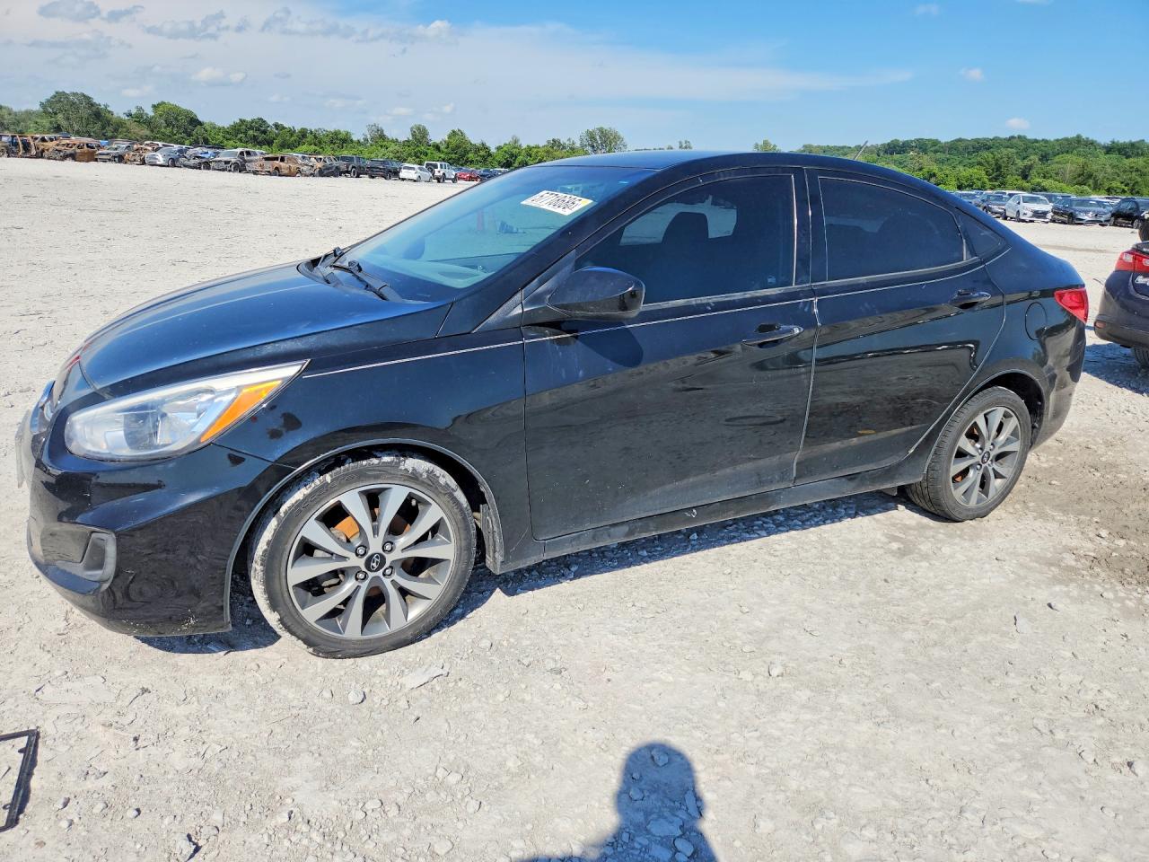 2017 Hyundai Accent SE, VIN KMHCT4AE3HU358988 — Днище