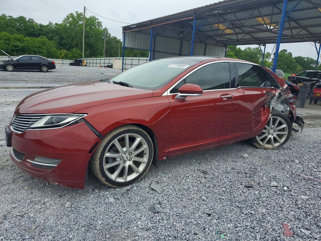 2014 Lincoln MKZ, VIN 3LN6L2G9XER828674 — Rollover